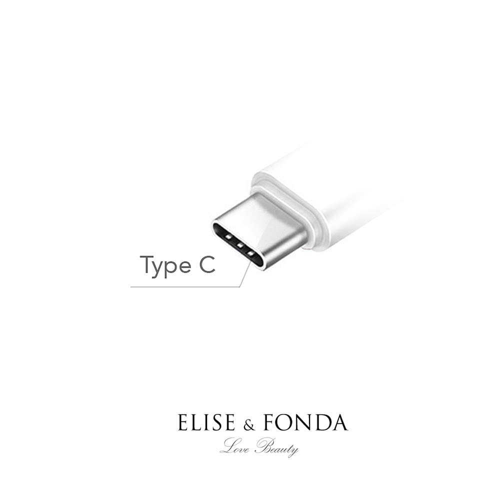 ELISE & FONDA TP82 Crystal Anti-Dust USB-C Charging Port Plug - Cherry Charm for Samsung Galaxy/Huawei/OnePlus/Xiaomi/Oppo Phones (Red) | Perfect for Protecting Ports & Adding Style to Your Smartphone