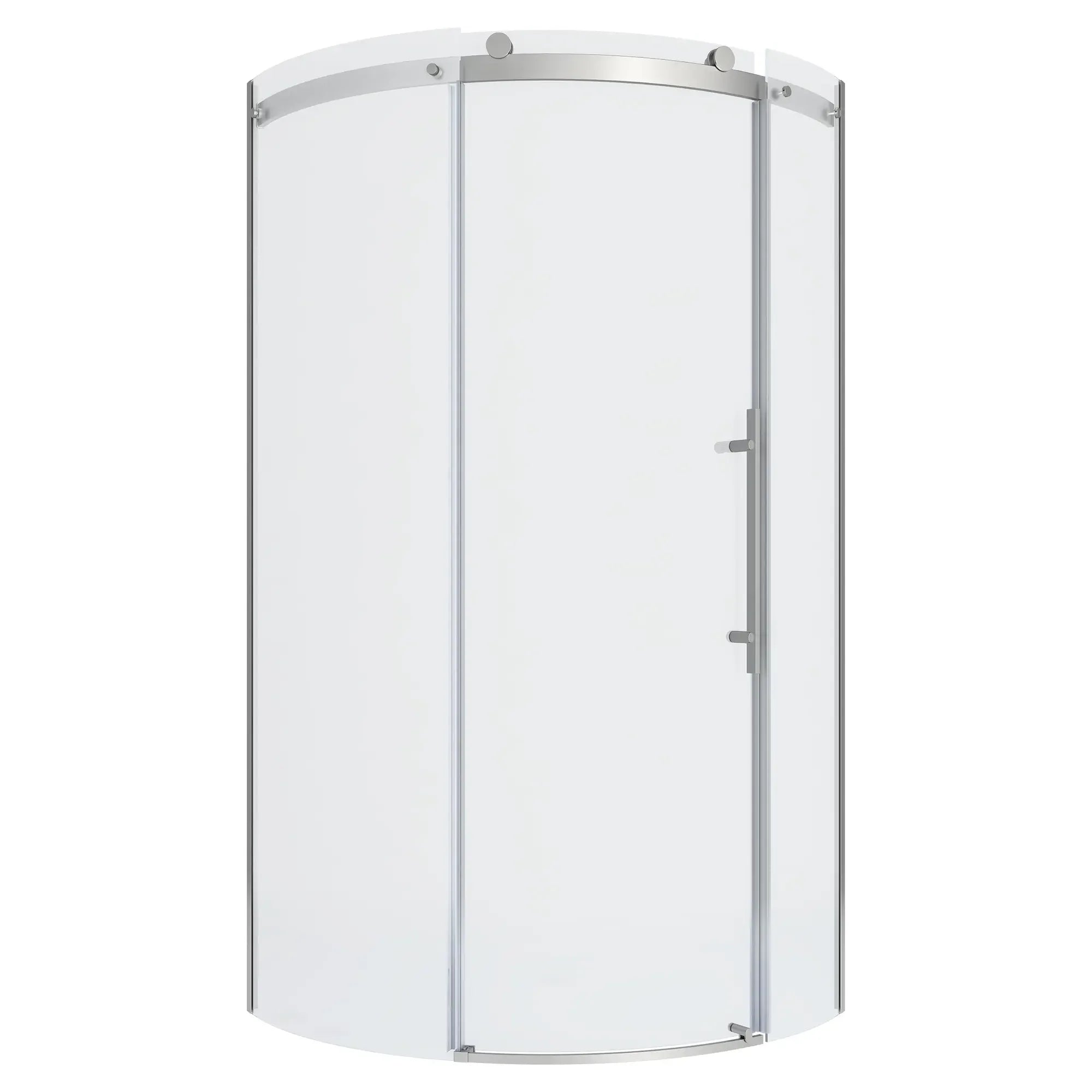 72 Inch High Semi-Frameless Curved Corner Sliding Shower Door - Modern Bathroom Upgrade for Spacious Walk-In Showers