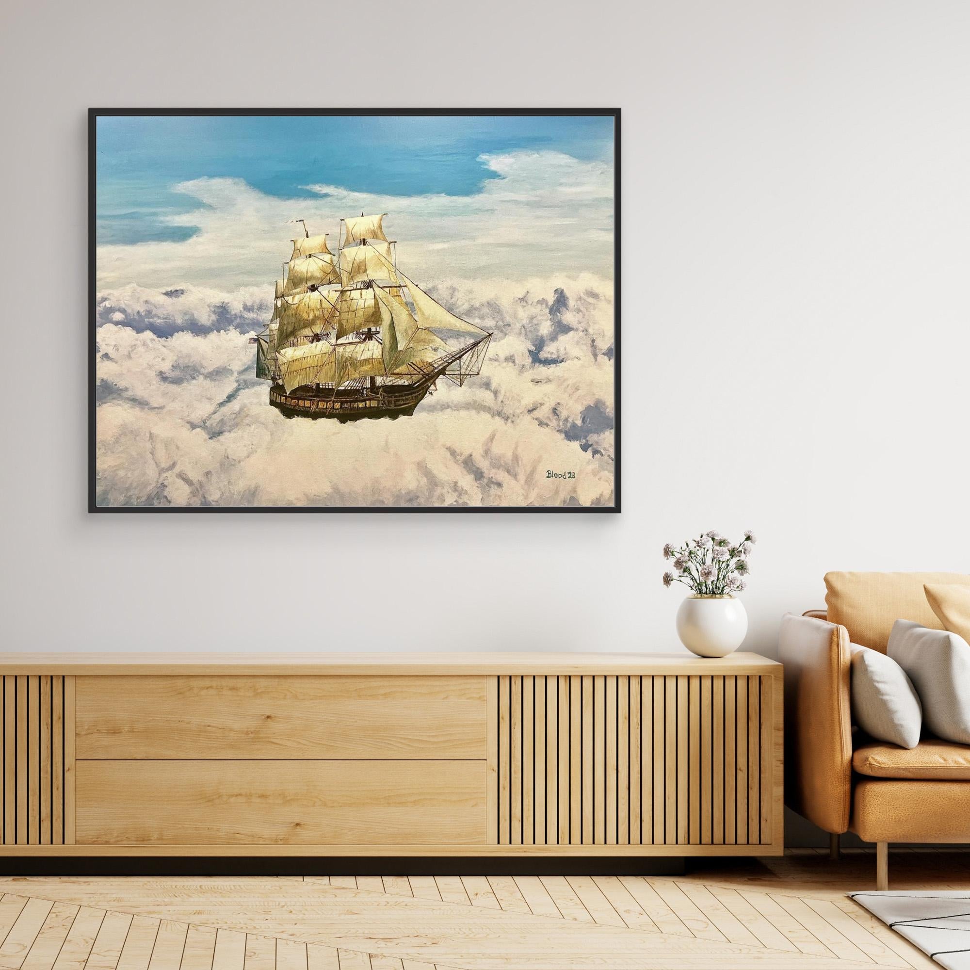 Sky Sailing Canvas Print by Tom Blood - Stunning Wall Art for Living Room, Bedroom & Office Decor