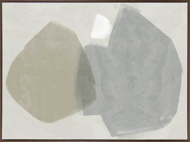 Balanced Grey Canvas Art Print - Modern Abstract Wall Decor for Living Room, Bedroom & Office - Perfect for Home & Office Decor