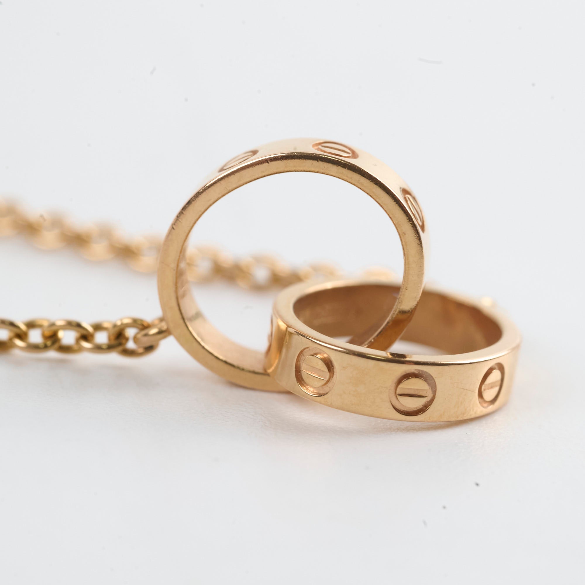 Cartier Baby Necklace 18K Rose Gold - Luxurious Gift for Newborns & Christening - Perfect for Special Occasions & Photo Shoots
