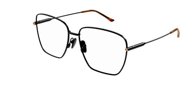 Gucci GG1414O 003 Black Square Women's Eyeglasses - Stylish Designer Glasses for Women, UV Protection, Lightweight Frame - Perfect for Work, Reading & Fashion Accessories