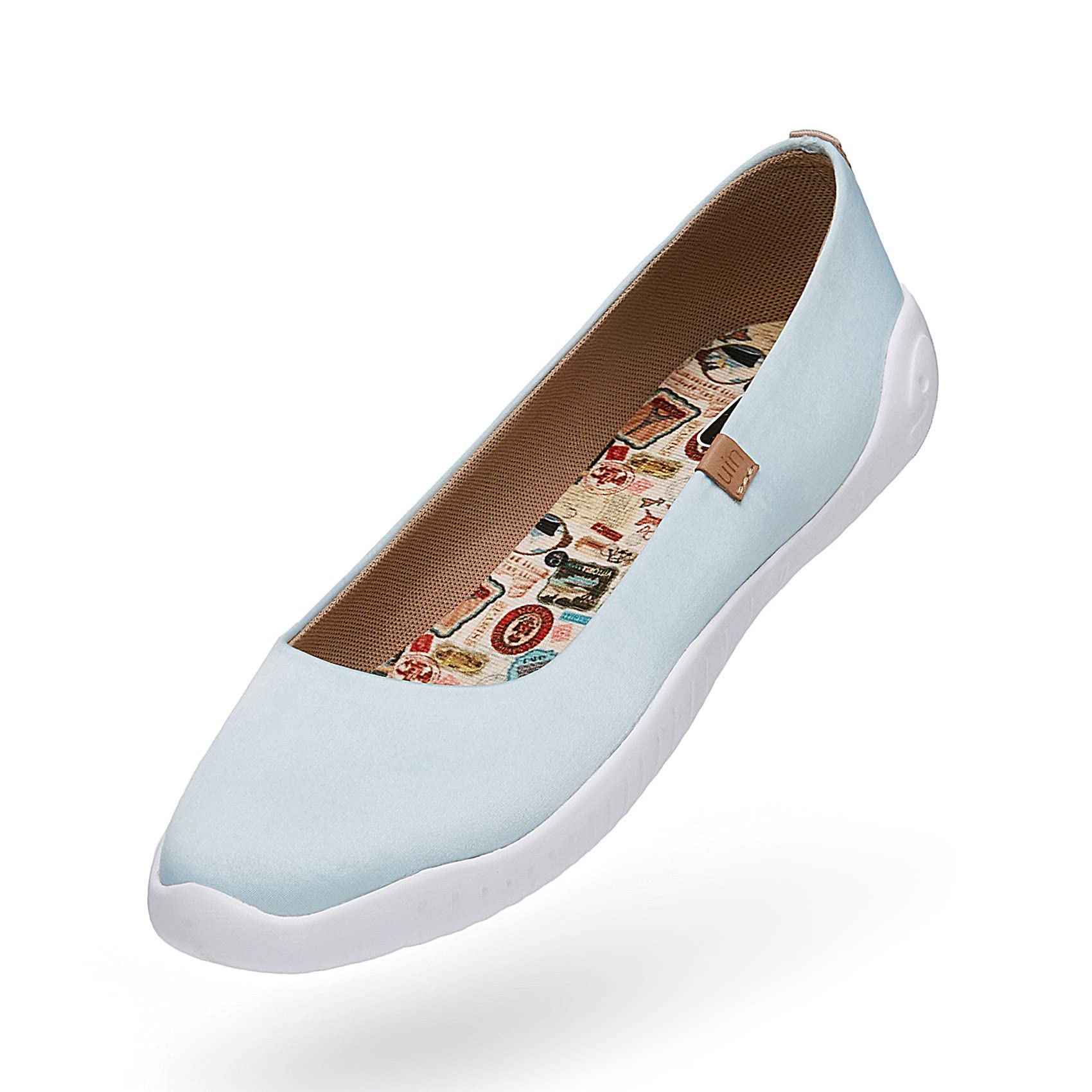 UIN Women's Art Painted Ballet Flats - Pointed Toe Slip On Loafers | Lightweight Comfortable Casual Shoes for Travel, Work & Everyday Wear