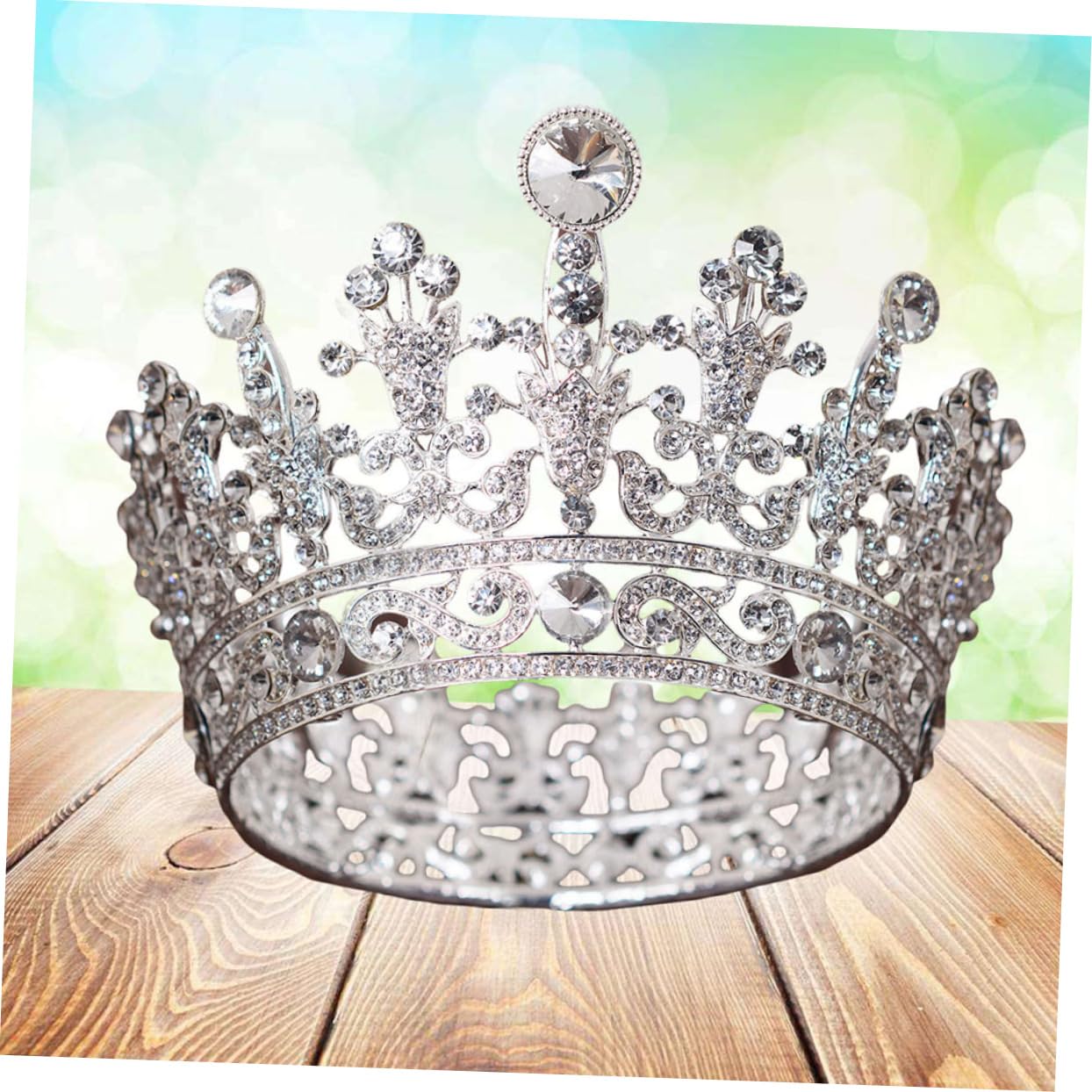 Elegant Rhinestone Bridal Tiara Headpiece - Wedding Bride Crown Headwear for Women | Perfect for Weddings, Prom, Pageants, and Special Occasions