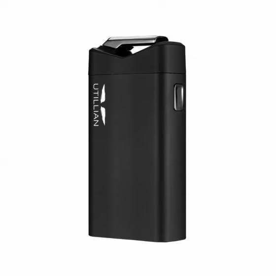 Utillian 723 Black Portable Dry Herb & Concentrate Vaporizer - 100% Pure Convection Heating, Zirconia Mouthpiece, USB-C Fast Charging | Perfect for Travel, Home Use & Discreet Vaping