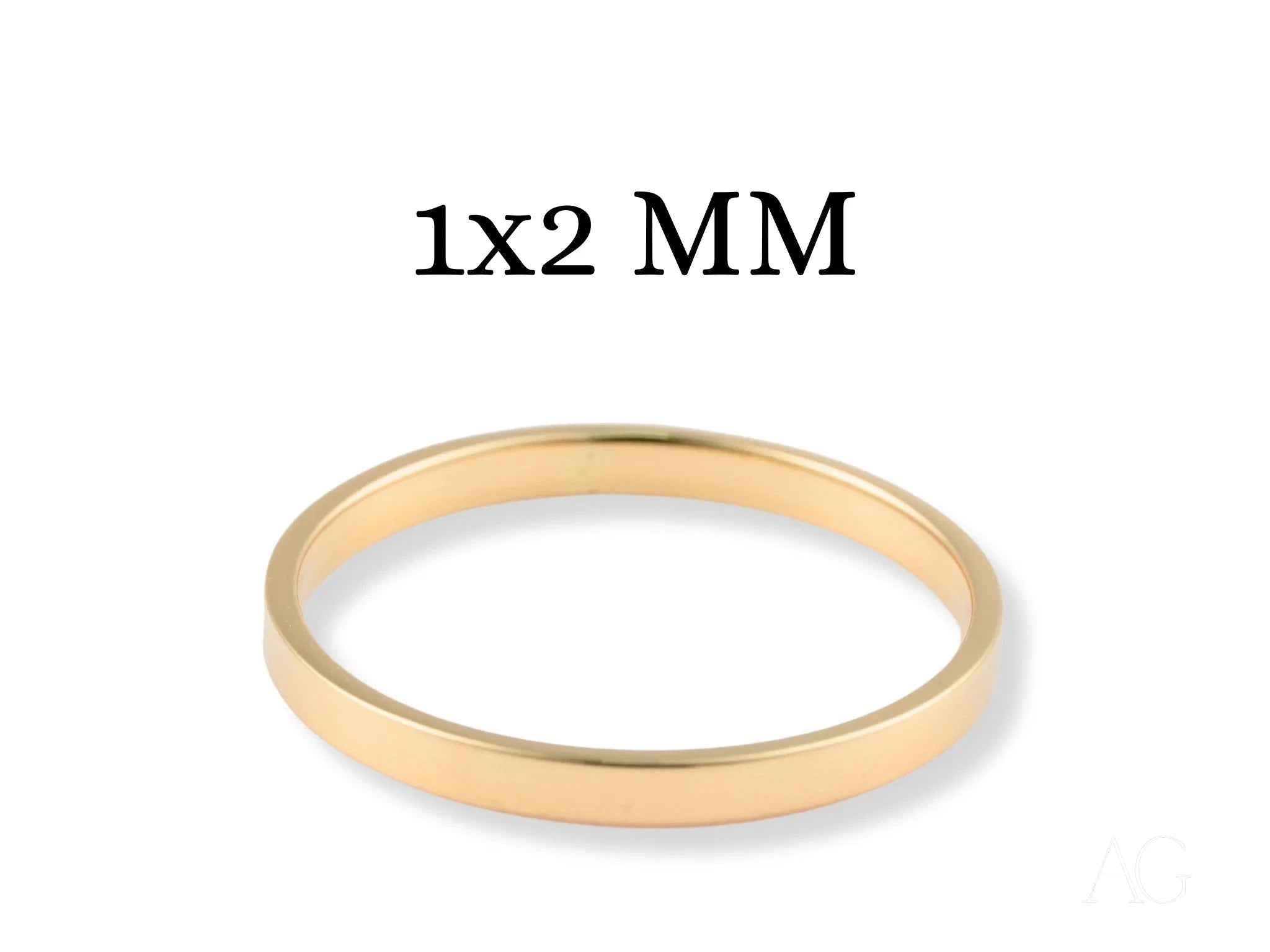 Essence Linea 2mm Minimalist Ring - Dainty Thin Gold Band for Women | Perfect for Everyday Wear, Stacking Rings & Special Occasions