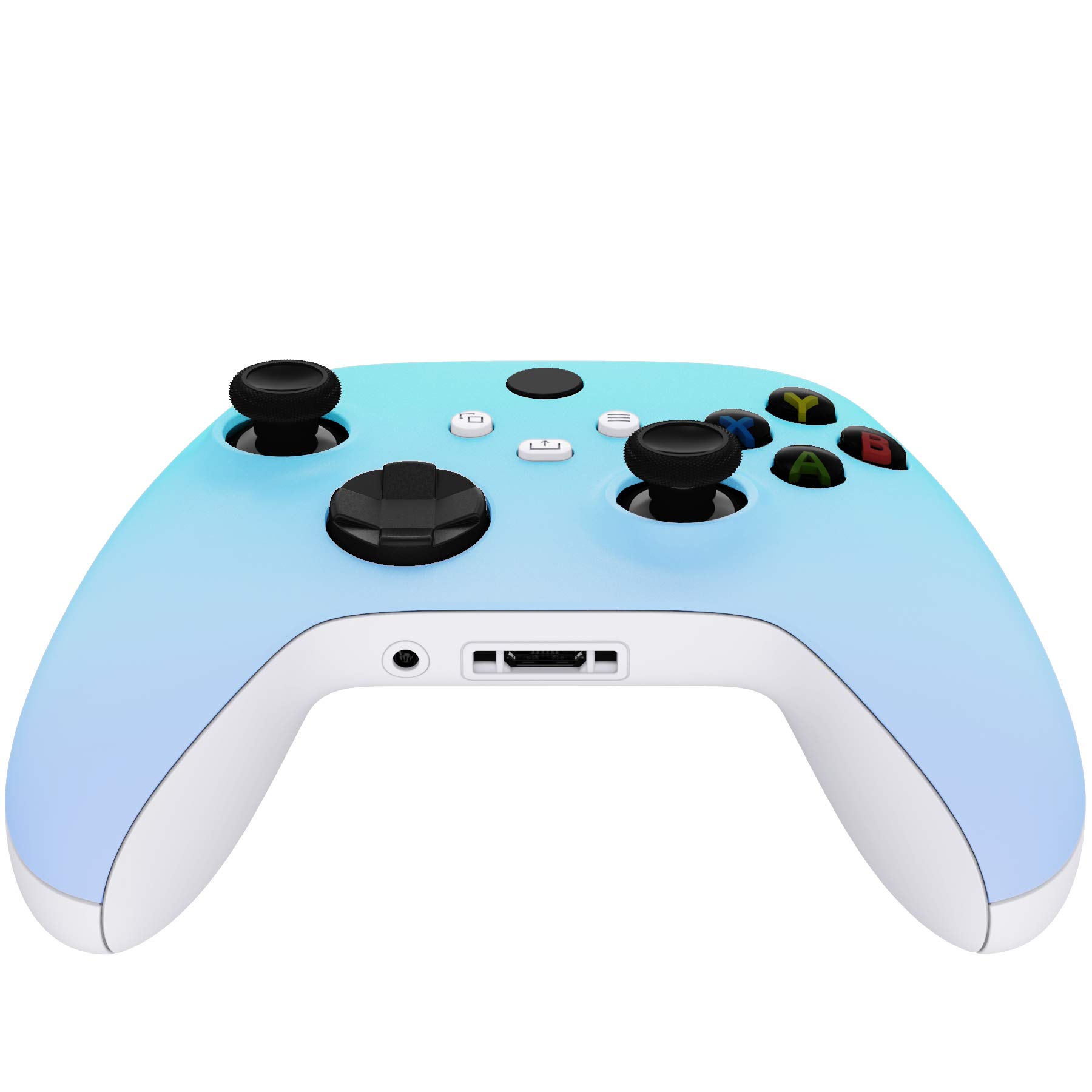 eXtremeRate Custom Gradient Blue Violet Replacement Shell for Xbox Series X & S Controller - Faceplate Cover for Xbox Core Wireless Controller (Controller Not Included) - Perfect for Gaming Enthusiasts & Custom Mods