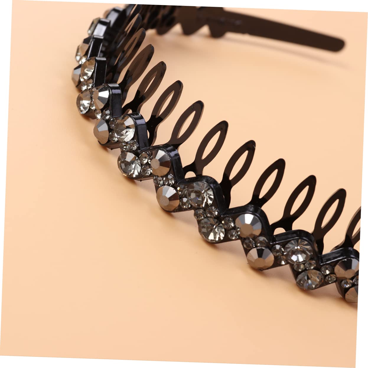 FOMIYES Crystal Rhinestone Hair Headband for Women - Sparkling Teeth Design Hair Hoop for Girls, Bridal, Party, and Special Occasions - Fashion Hair Accessories & Beauty Tools