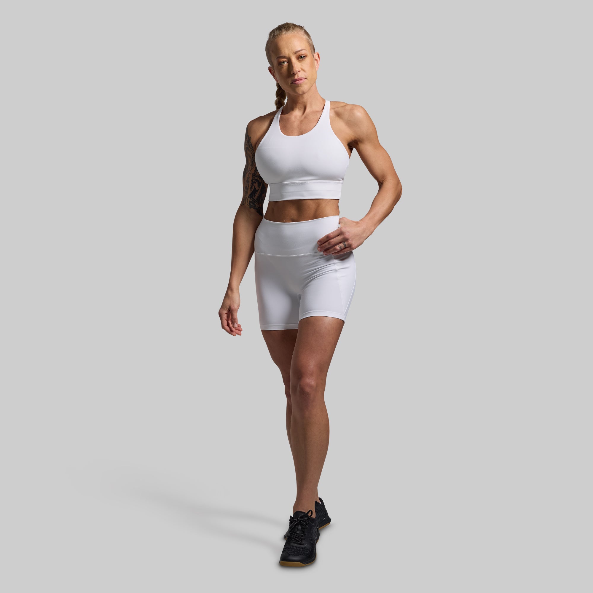Untamed Sports Bra for Women - High Support Workout Bra (White) - Perfect for Yoga, Running & Gym