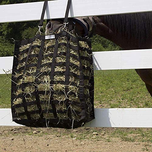 Derby Originals Supreme 4-Sided Slow Feed Horse Hay Bag - Durable Mesh Forage Feeder for Horses, Ponies & Livestock - Perfect for Stalls, Trailers & Pastures