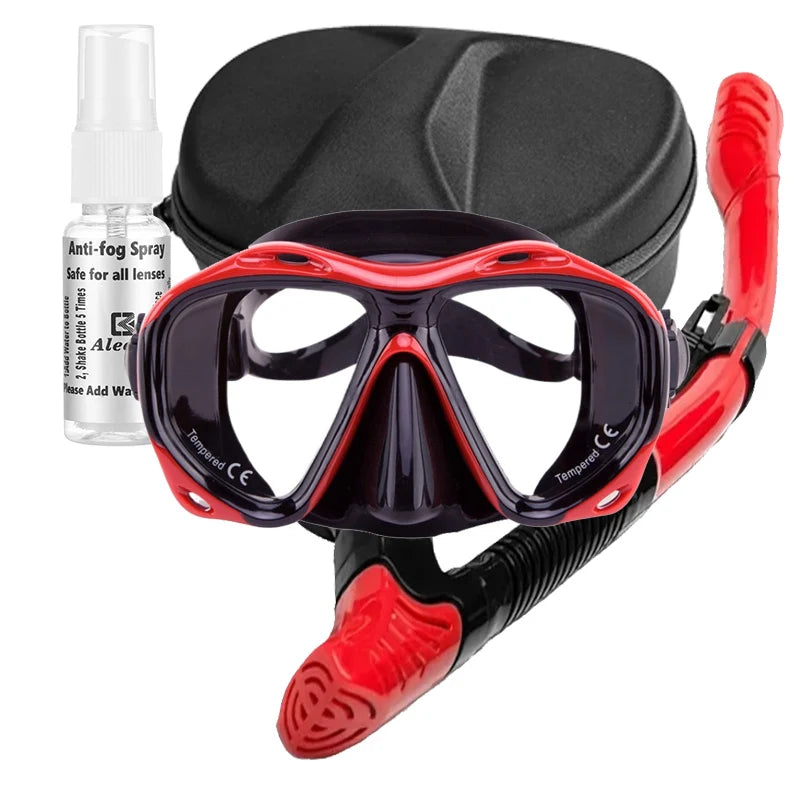 Aleefa Women's Anti-Fog Swim Goggles with Tempered Glass Lenses for Hyperopia - Comfortable Silicone Frame for Swimming, Snorkeling & Water Sports
