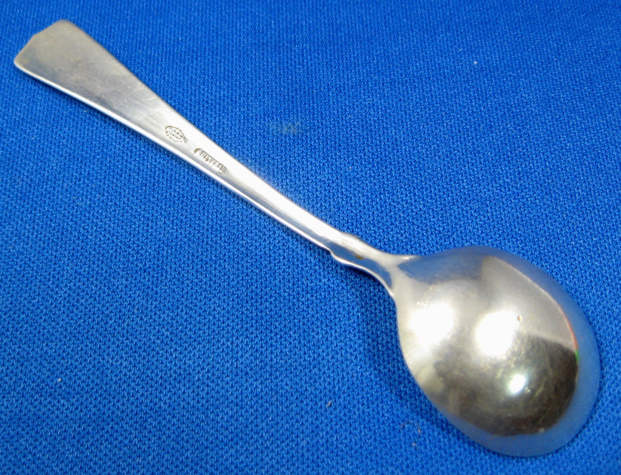 Vintage 1920s Sterling Silver Mustard Spoon & Master Salt Spoon - Antique Webster Silver USA - Perfect for Collectors, Tea Parties & Elegant Table Settings