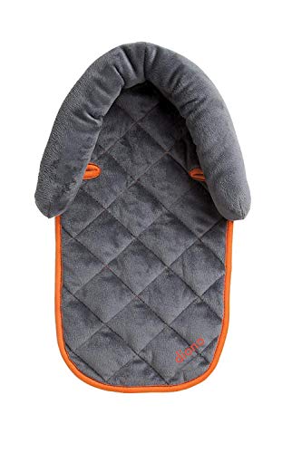 **Diono Cuddle Soft 2-in-1 Baby Head, Neck & Body Support Pillow for Newborns – Super Soft Car Seat Insert Cushion – Ideal for Infant Car Seats, Convertible Car Seats & Strollers – Gray/Orange – Perfect for Safe & Comfortable Travel**