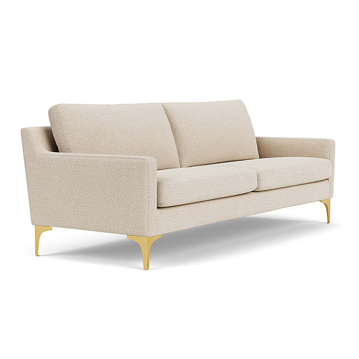 Astha Boucle 3 Seater Sofa - Modern Upholstered Couch with Soft Fabric for Living Room, Lounge & Office | Comfortable Sectional Sofa for Home Decor