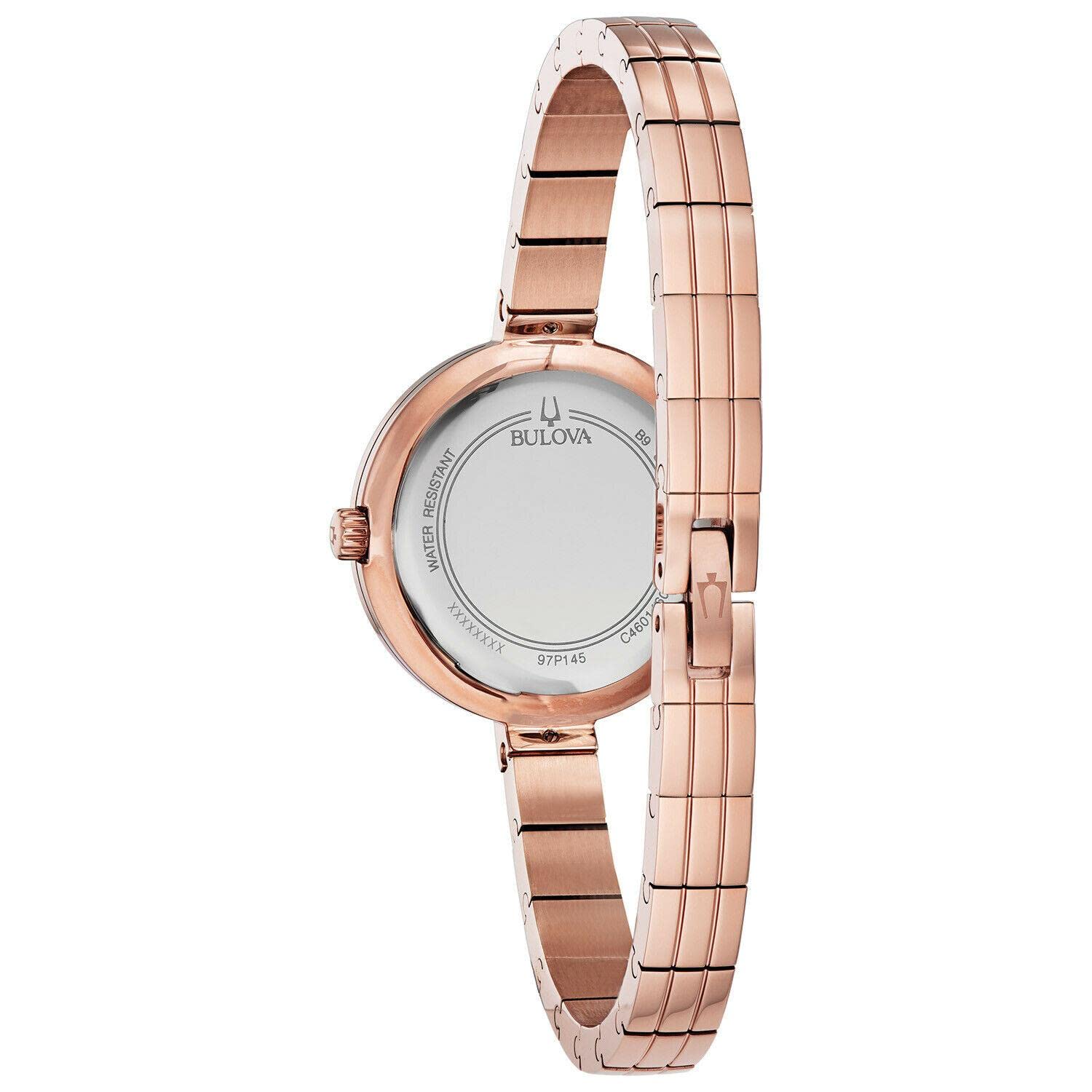 Bulova Ladies Rhapsody Diamond Quartz Bracelet Watch - Elegant Women's Dress Watch for Special Occasions & Evening Events