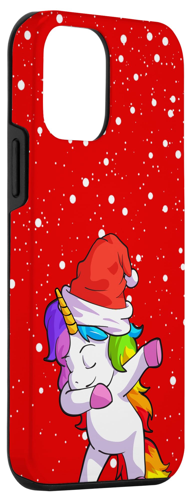 iPhone 12 Mini Christmas Phone Case with Santa Hat - Cute Unicorn Design Protective Cover - Perfect Holiday Gift for Girls & Women - Great for Christmas Parties, Gift Exchanges & Festive Celebrations