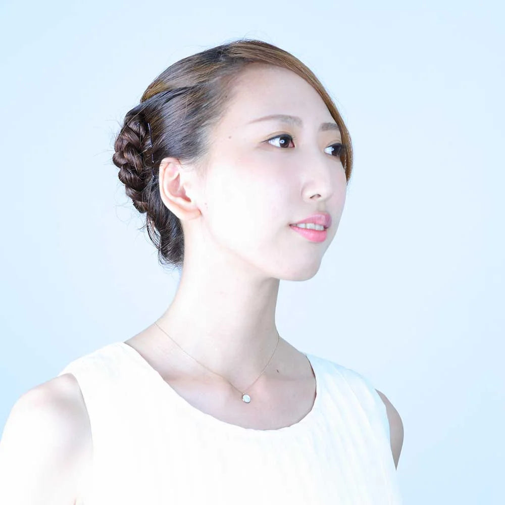Handcrafted Japanese Maki-e Urushi Lacquer Pendant Necklace with White South Sea Pearl - Traditional Shell Frame Design Jewelry for Women - Perfect for Weddings, Parties & Special Occasions