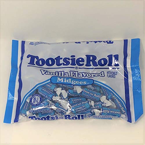 Vanilla Flavored Tootsie Rolls Bulk 5 lbs - Individually Wrapped Candy for Parties, Halloween Treats & Office Snacks