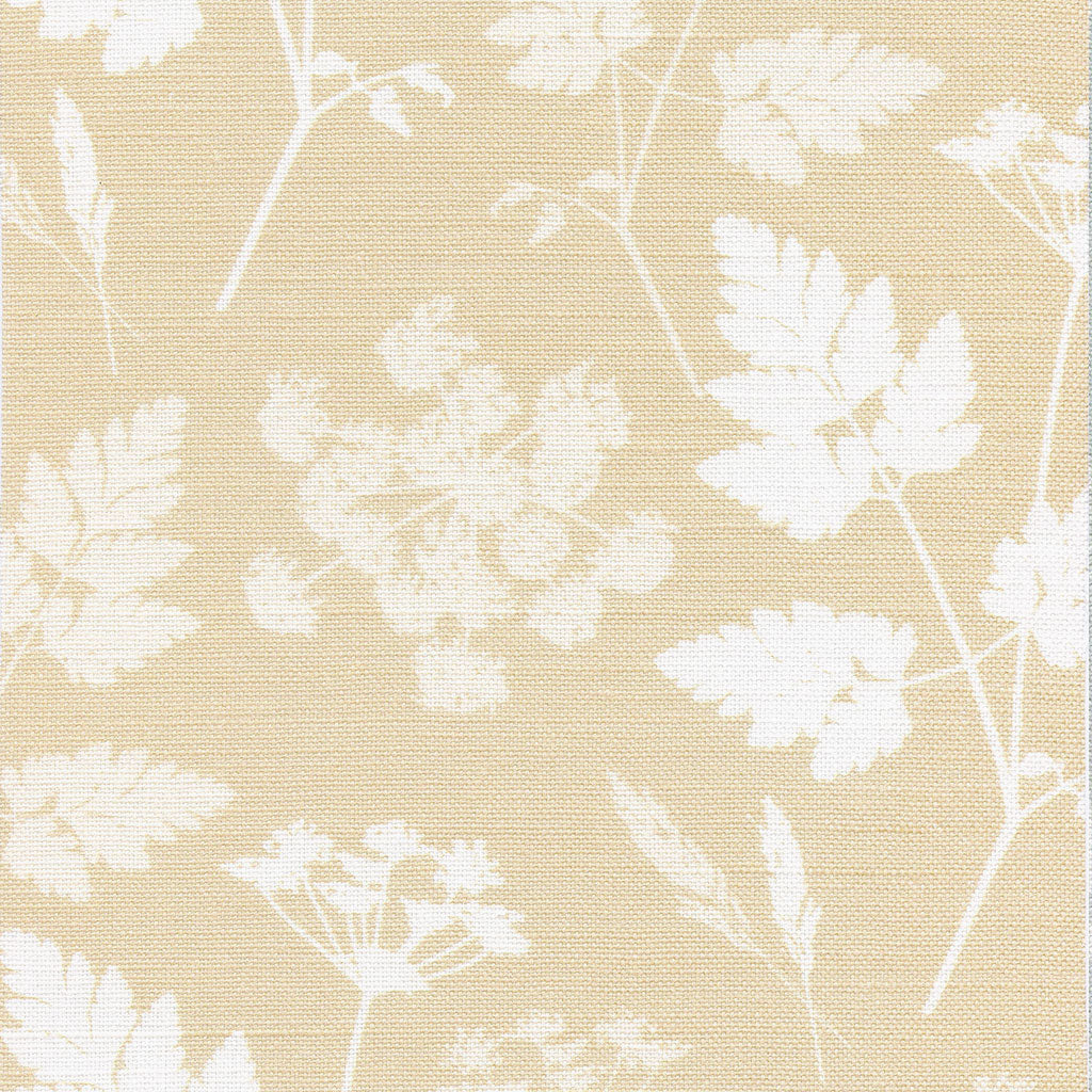 Premium Cow Parsley Linen Fabric - Natural Harvest Print - Soft & Durable for Home Decor, DIY Crafts, and Fashion Sewing Projects