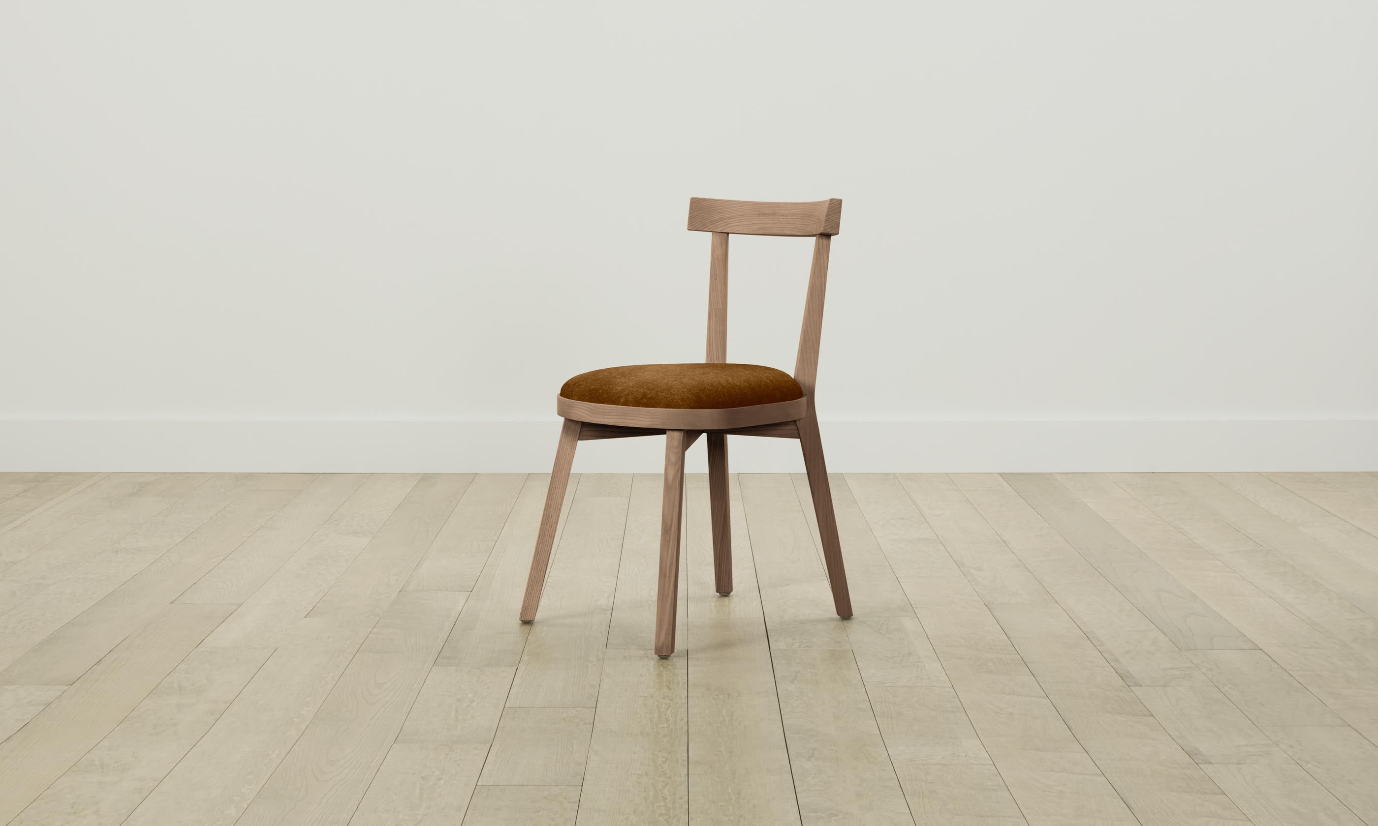 Allen Dining Chair - Mohair Brown Sugar Upholstered Seat - Elegant & Comfortable for Dining Room, Kitchen, or Home Office
