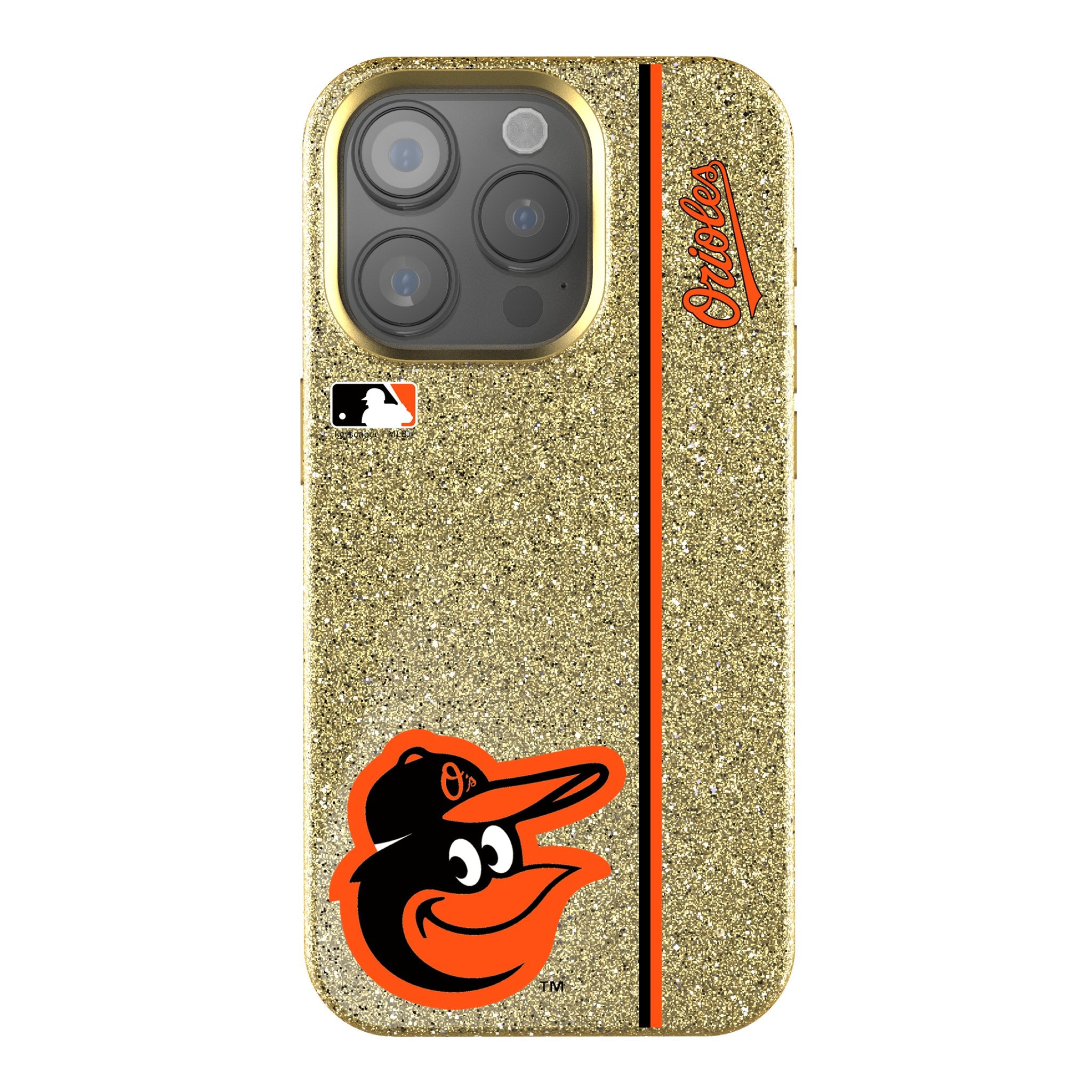 Baltimore Orioles MLB Team Logo Bling Rhinestone Phone Case - Stylish Protective Cover for iPhone & Samsung, Perfect for Baseball Fans & Game Days