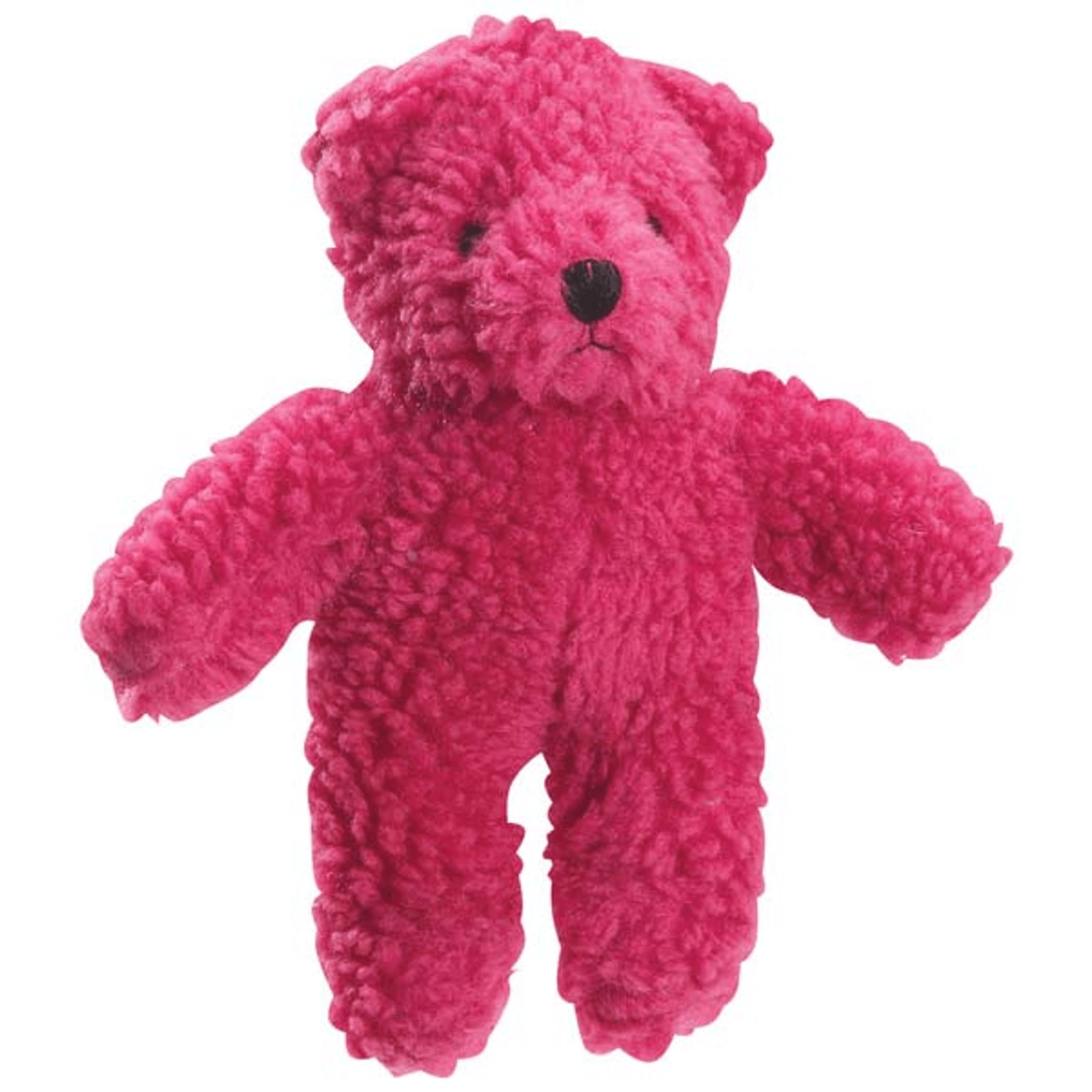Zanies Berber Bear Dog Chew Toys - Durable Red Plush for Aggressive Chewers - Perfect for Playtime, Training & Cuddling