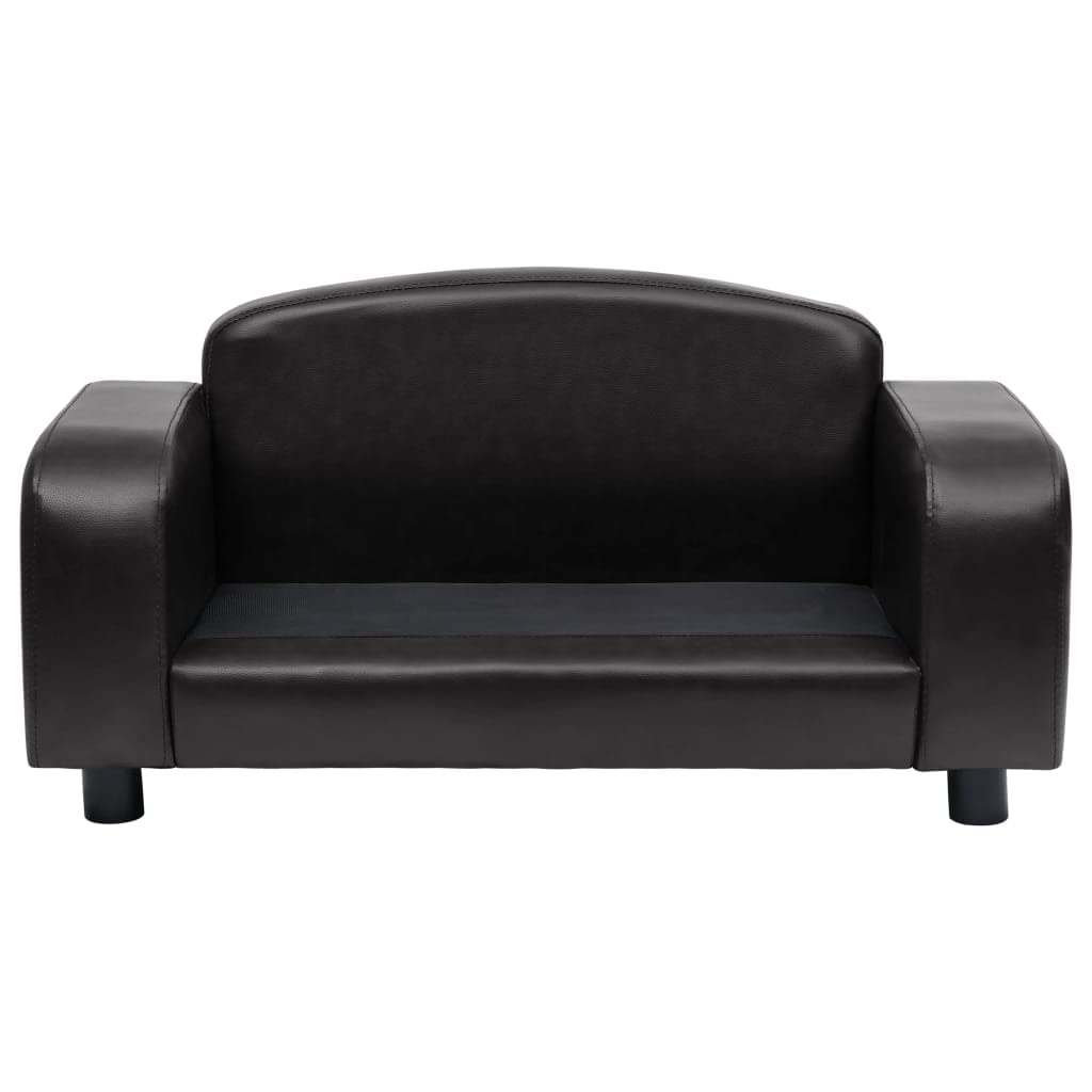 Premium Faux Leather Dog Sofa Bed - 31.5