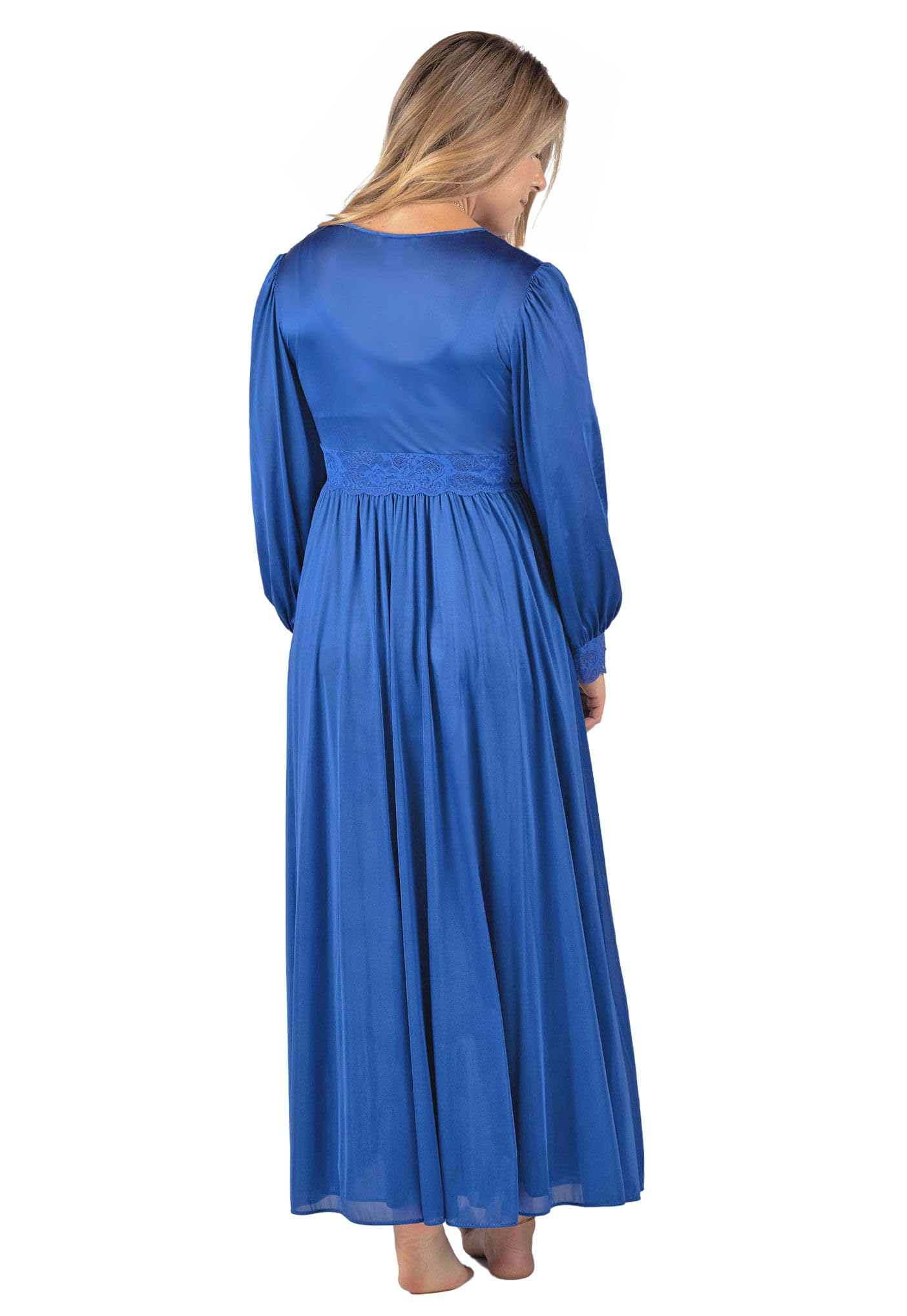 Shadowline Women's Nightgown & Robe Peignoir Set - Silky Nylon Sleepwear for Comfortable Nights & Romantic Evenings | Perfect for Bedtime, Lounging & Bridal Lingerie