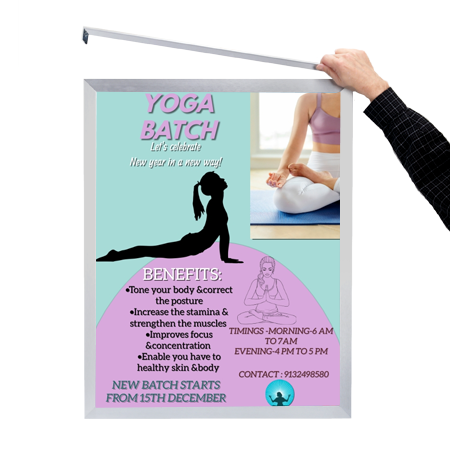 12x18 Euro Style Poster Frame - Top & Side Load for Easy Insertion - Wall Art Display for Home, Office, or Gallery Decor