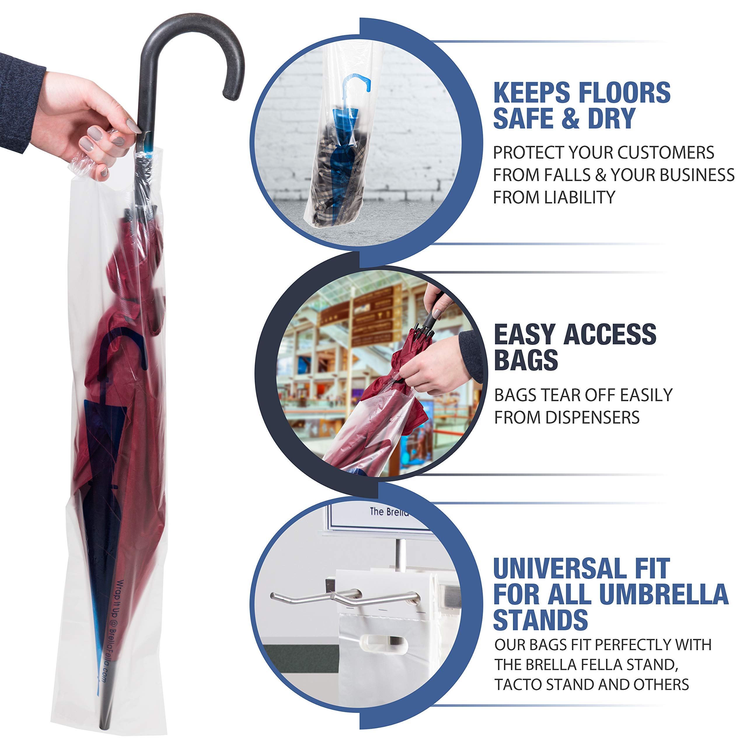 1000-Pack Universal Fit Umbrella Bags | 28