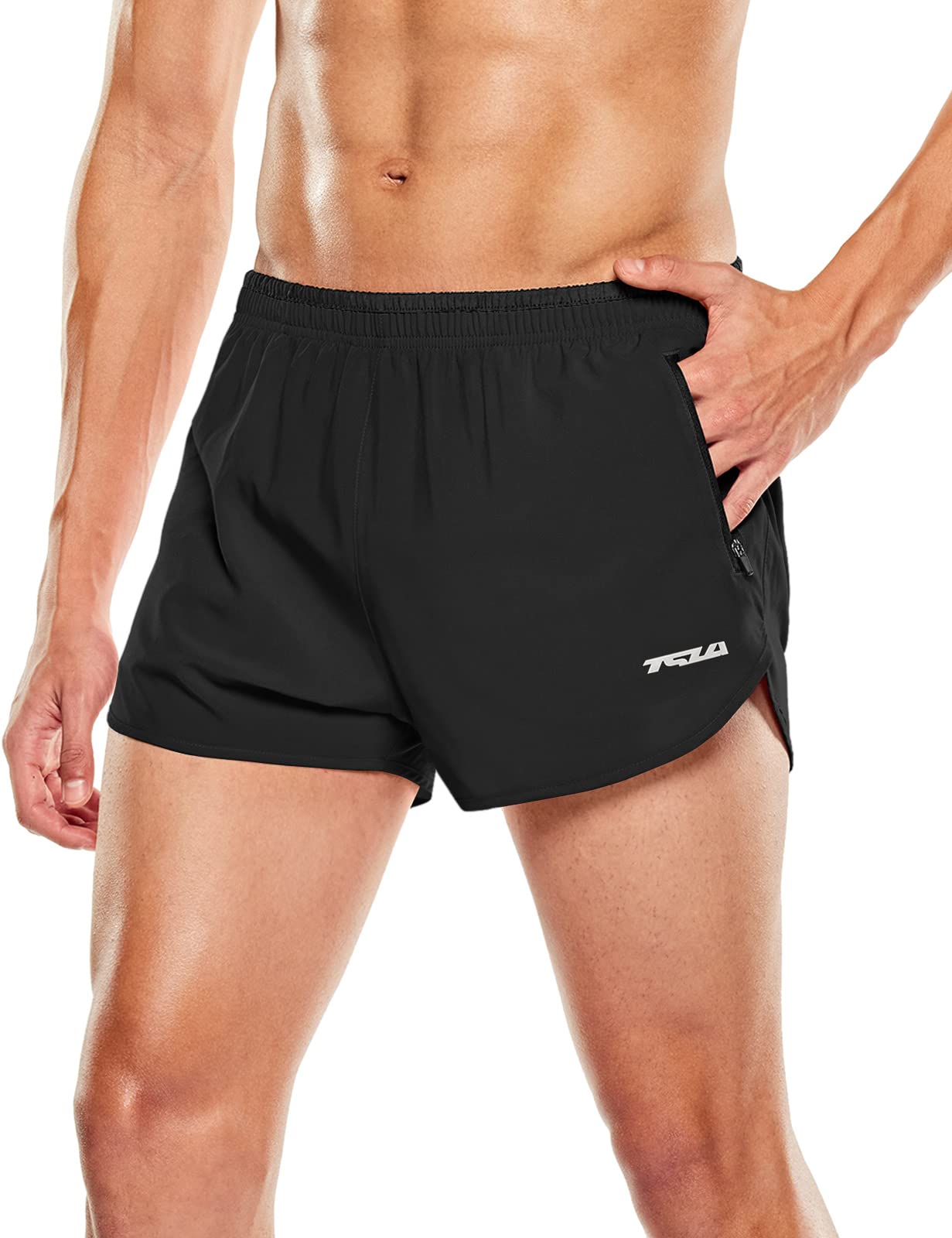 TSLA Men's 3 Inch Quick Dry Running Shorts - Lightweight Mesh Athletic Shorts for Jogging, Workout & Marathon Training - Perfect for Gym, Sports & Outdoor Activities