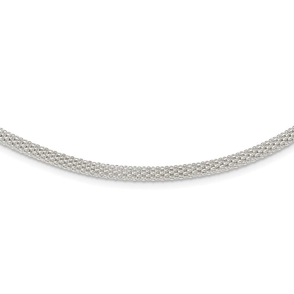 925 Sterling Silver 4.5mm Corona Chain Necklace - 18 Inch Dainty Jewelry Gift for Women, Bridesmaids & Girlfriends | Perfect for Everyday Wear, Special Occasions & Gifting