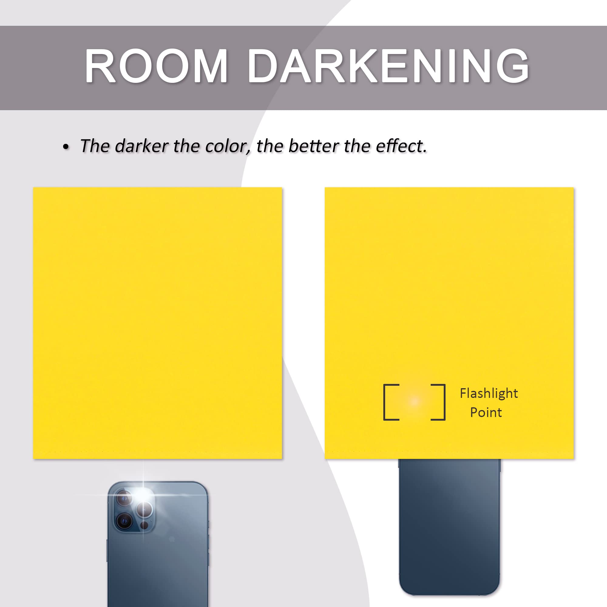 45 Inch Yellow Room Darkening Thermal Insulated Curtains - 2 Panels Set for Small/Narrow Windows (W29 x L45 Inch) - Perfect for Living Room, Bedroom & Home Decor - Bright Yellow Blackout Curtains for Light Control & Energy Efficiency