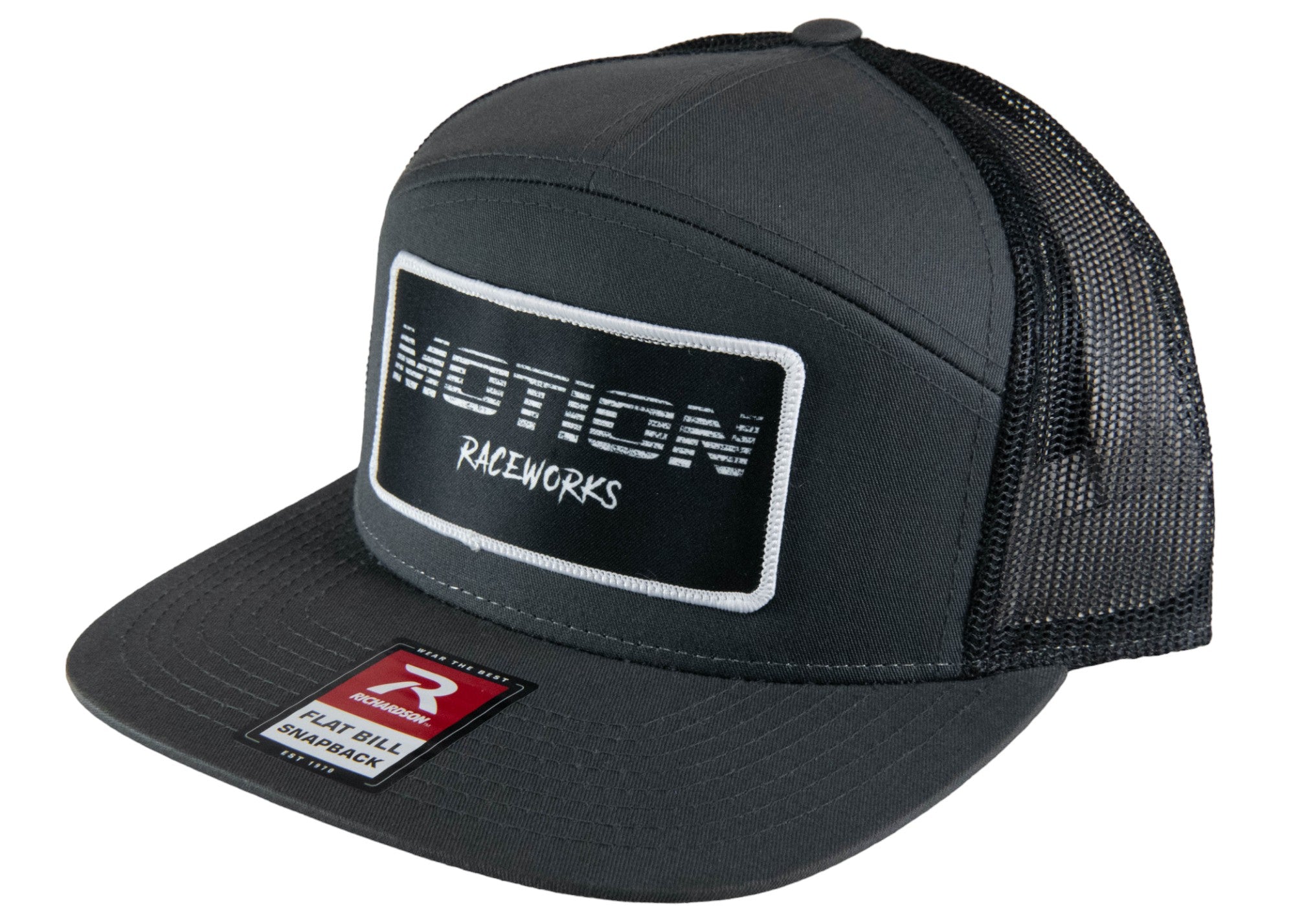 Gray & Black Flat Bill Snapback Hat with Vintage Retro Patch - Stylish Adjustable Baseball Cap for Men & Women, Perfect for Casual Wear, Sports, and Street Fashion