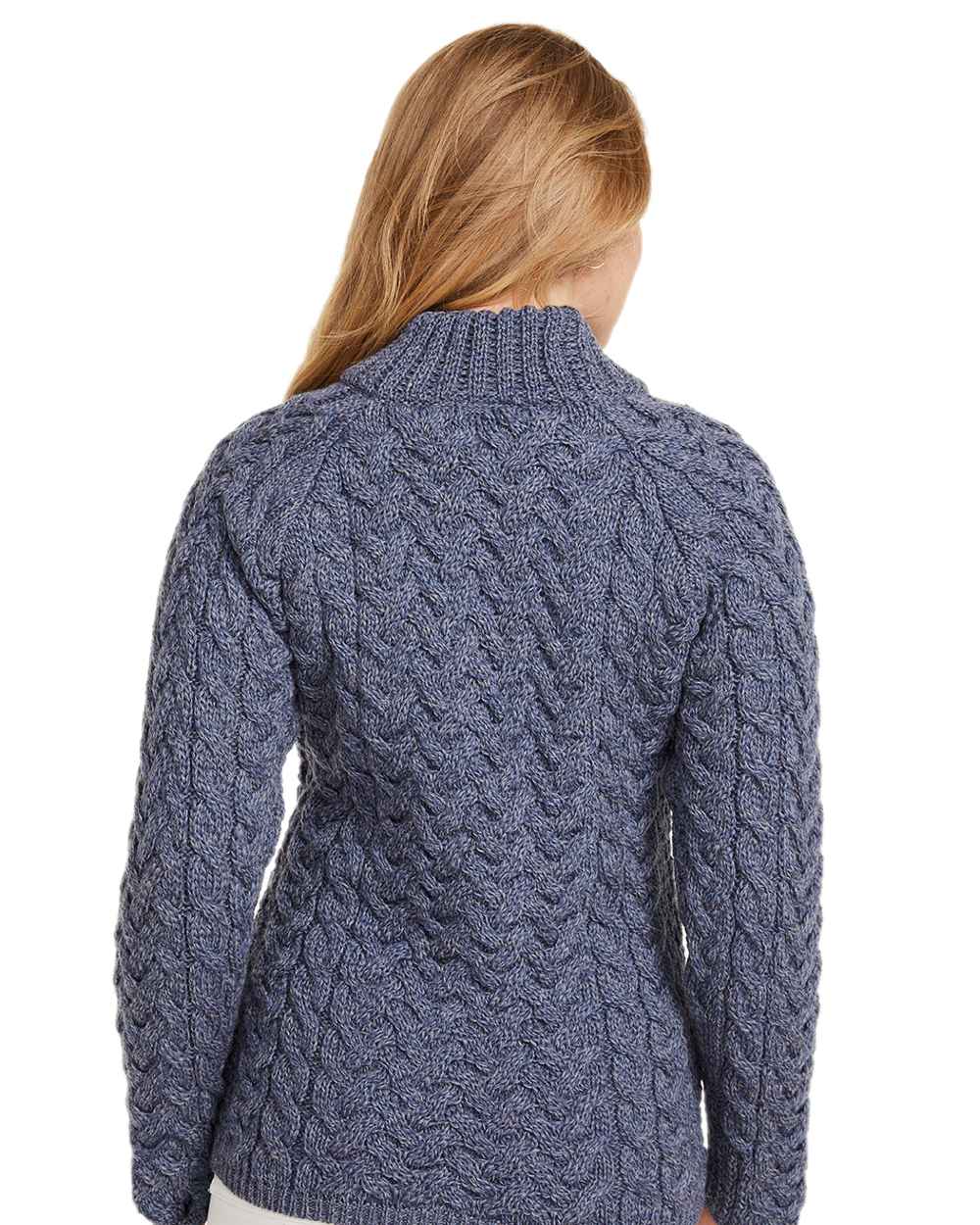 Aran Knightstown Women's Crew Neck Sweater - Soft Wool Knit Pullover for Casual & Office Wear | Cozy Winter & Fall Fashion