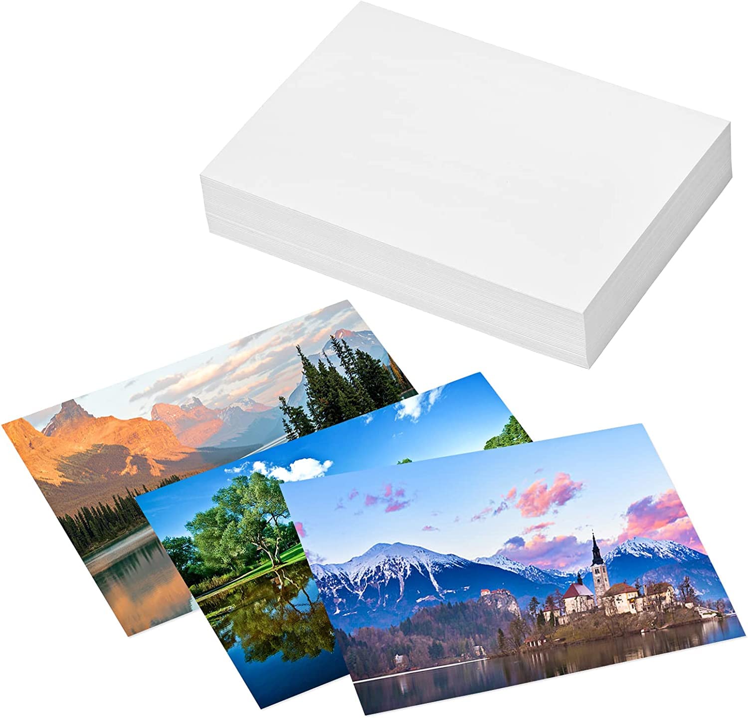 100 Sheets Premium Glossy Photo Paper 3.5