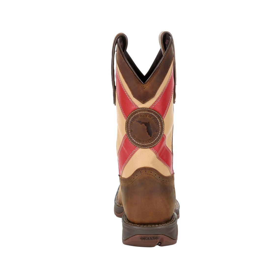Rebel Florida State Flag Western Boots for Men & Women - Stylish Cowboy Boots with Unique State Design - Perfect for Rodeo, Country Music Festivals & Western Fashion