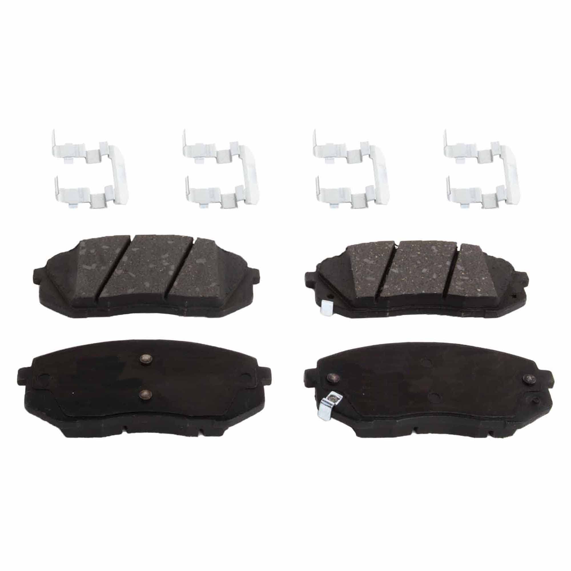 High-Performance Front Brake Disc and Pad Kit for 2007-2009 Kia Rondo - 5-Lug Ceramic Brake Pads & Cast Iron Rotors - Perfect for Daily Commuting and City Driving