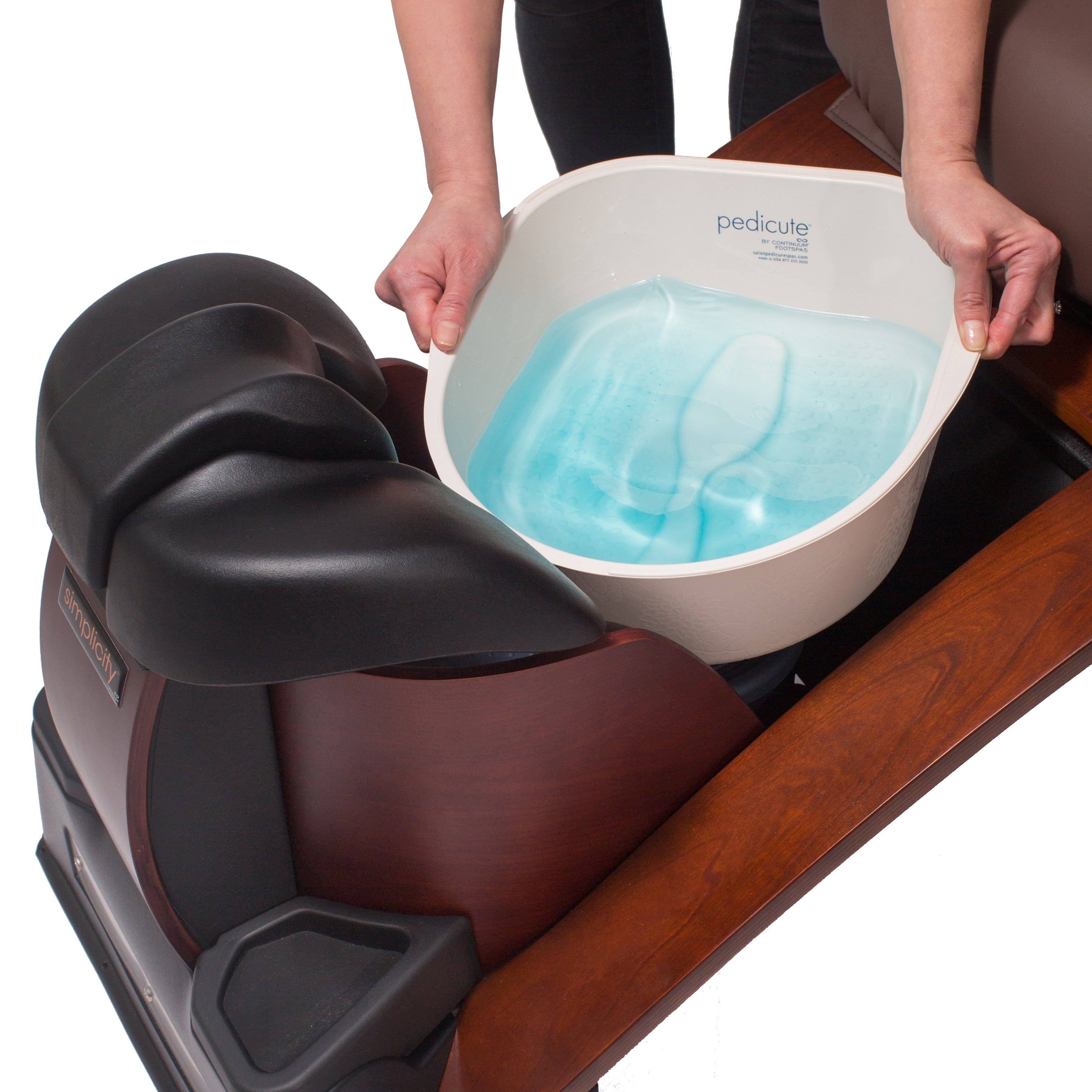 Continuum Simplicity LE Pedicure Chair - No Plumbing Required | Portable Spa Pedicure Station for Salons & Home Use | Perfect for Professional Nail Technicians & At-Home Relaxation