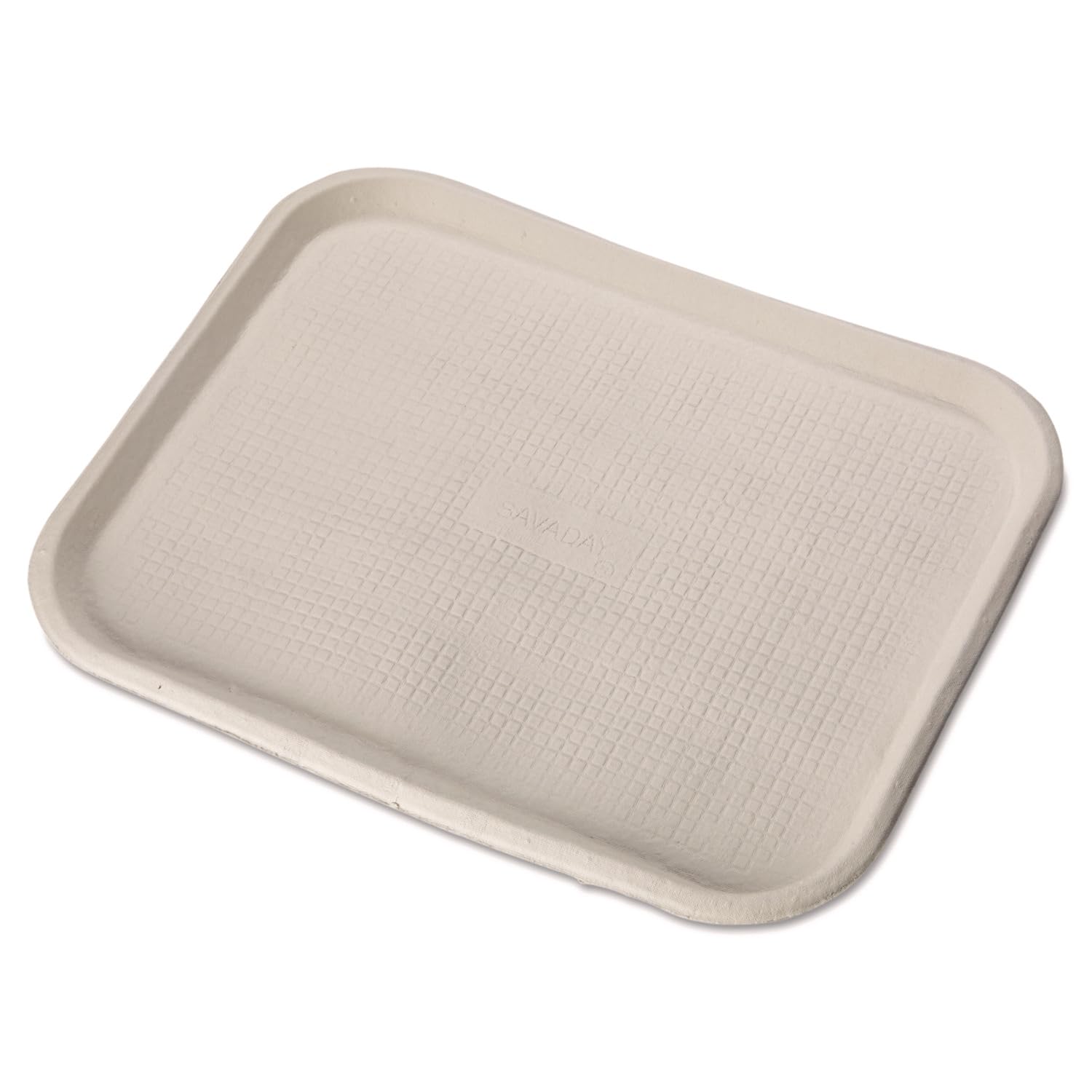 HUHFARM 14x18 Inch White Molded Fiber Food Trays - Eco-Friendly Compostable Rectangular Serving Dishes for Catering, Parties & Takeout