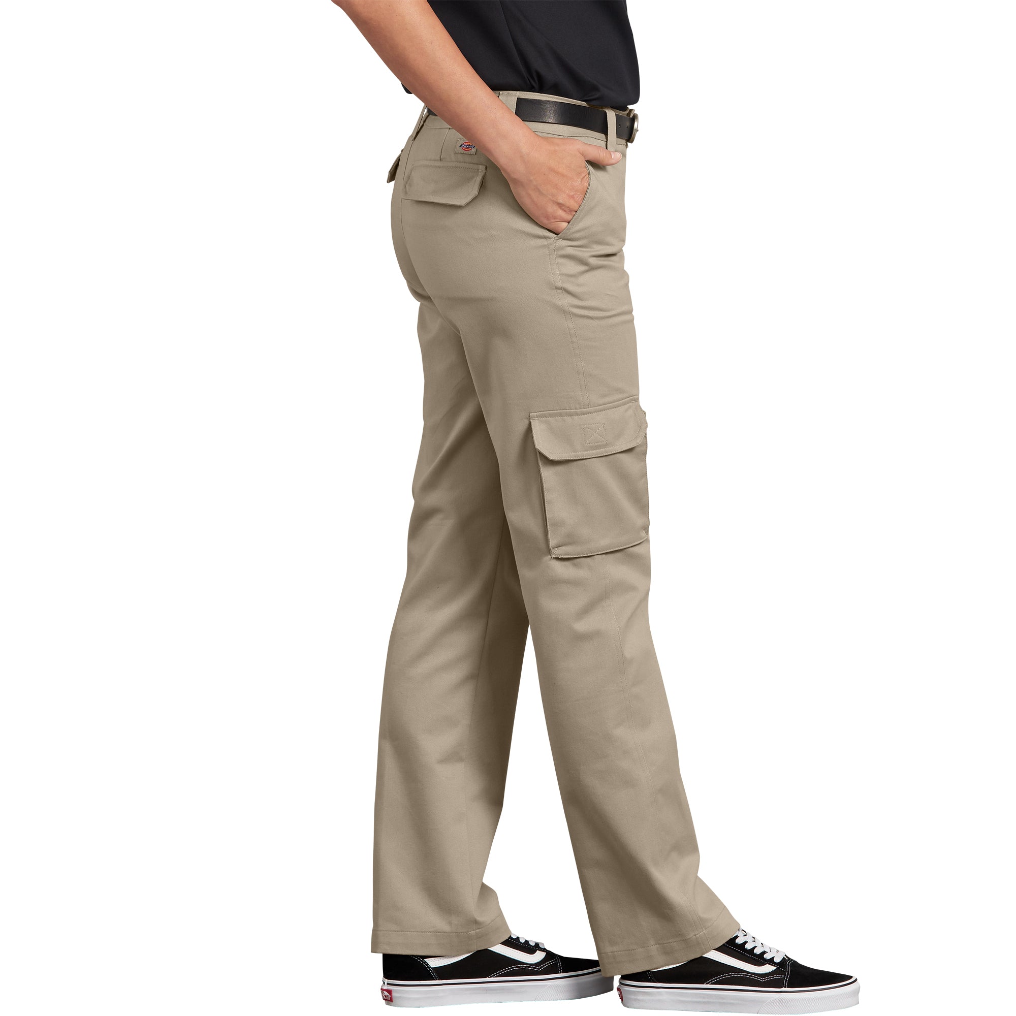 Dickies Stretch Cargo Work Pants for Women - FP888DS Beige | Durable & Comfortable Workwear for Construction, Landscaping & Outdoor Jobs