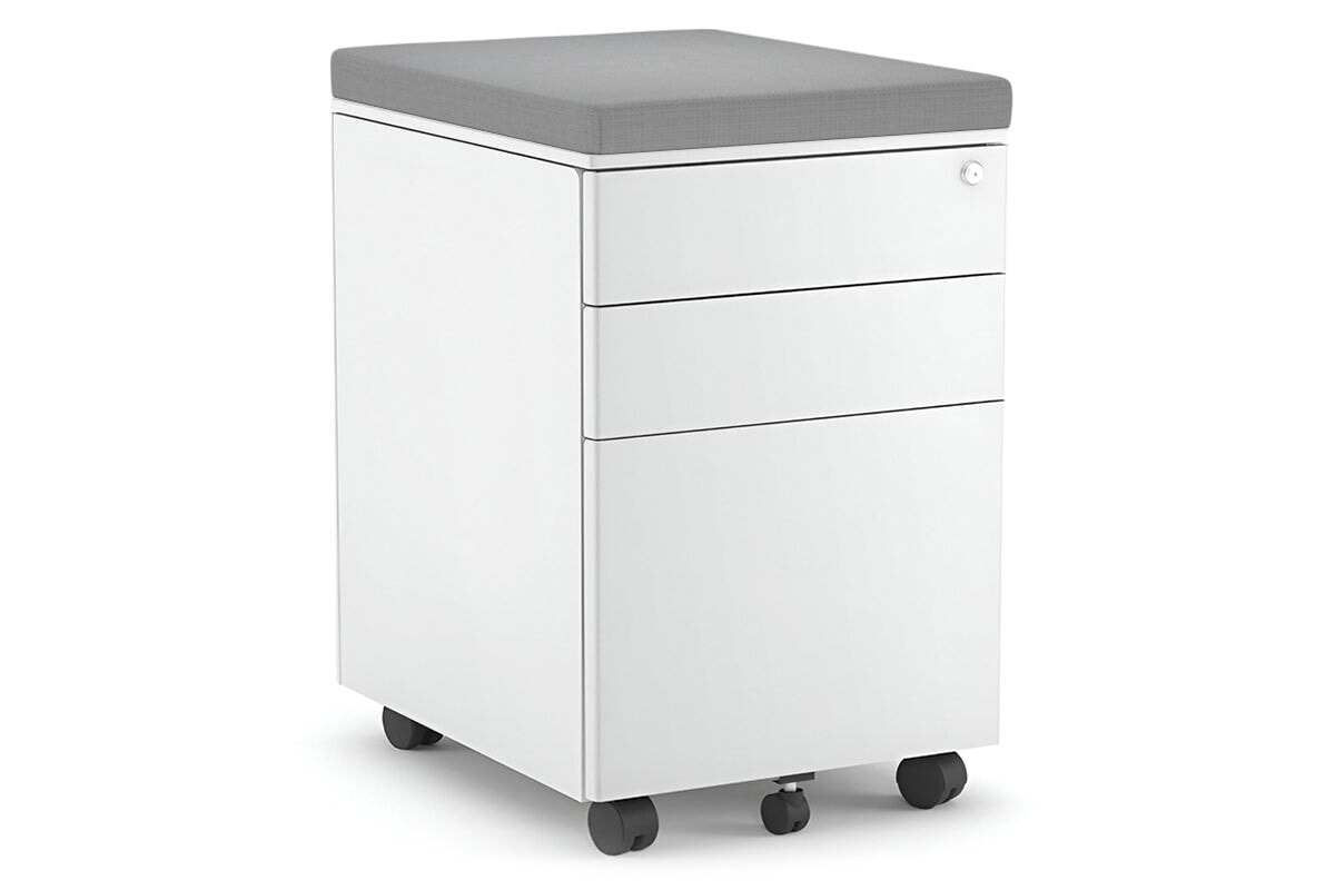 Mobile Pedestal with Filing Drawers - Heavy Duty Metal Office Organizer for Desk Storage and Document Filing | Perfect for Home Office, Workstation & Business Use