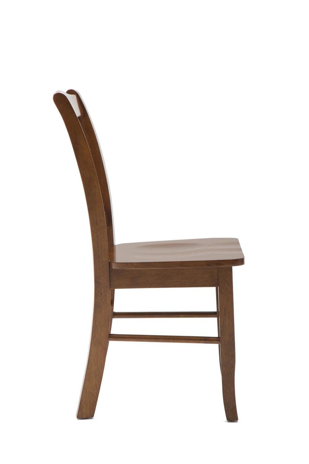 Premium Boraam Shaker Dining Chairs - Set of 2 Solid Walnut Wood Kitchen Chairs for Dining Room, Breakfast Nook & Farmhouse Decor