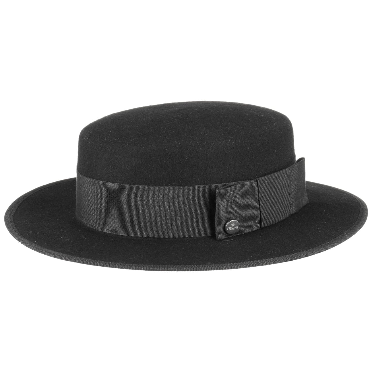 Lierys Classic Felt Boater Hat for Women & Men – Vintage Summer Sun Hat for Outdoor, Beach, Wedding & Party