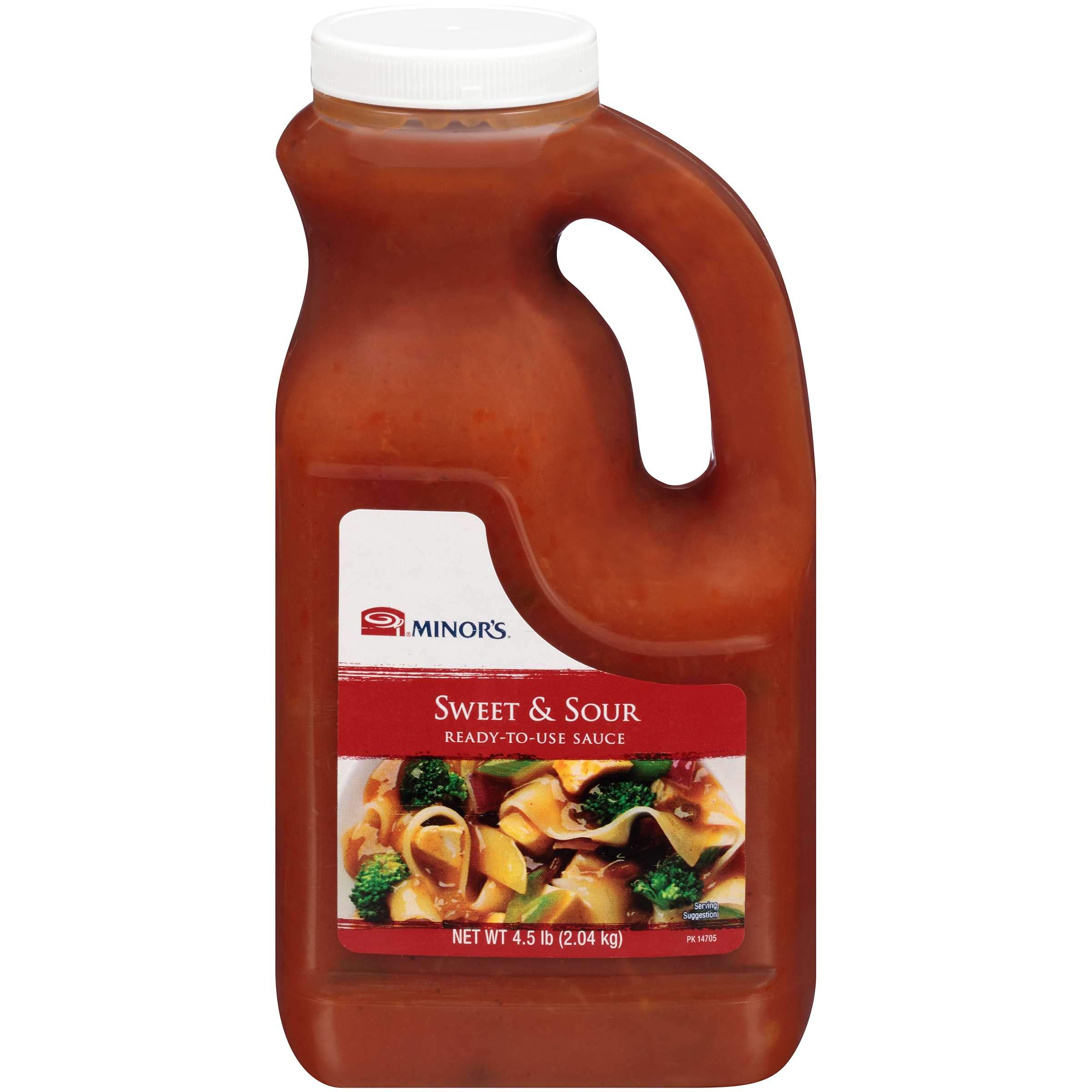 Minor's Vegan Golden Sweet and Sour Sauce - Authentic Asian Cooking Sauce & Marinade with Tangy Pineapple Flavor - 4.5 lb Jug (Pack of 6) - Perfect for Stir-Fry, Meatballs, and Asian-Inspired Dishes