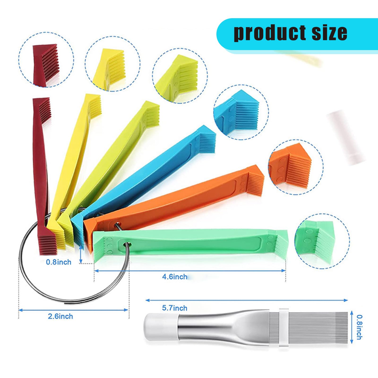 2PCS Car AC Fin Comb Tool - ABS & Stainless Steel Radiator Cleaner for Most Vehicles - Engine Cooling Maintenance