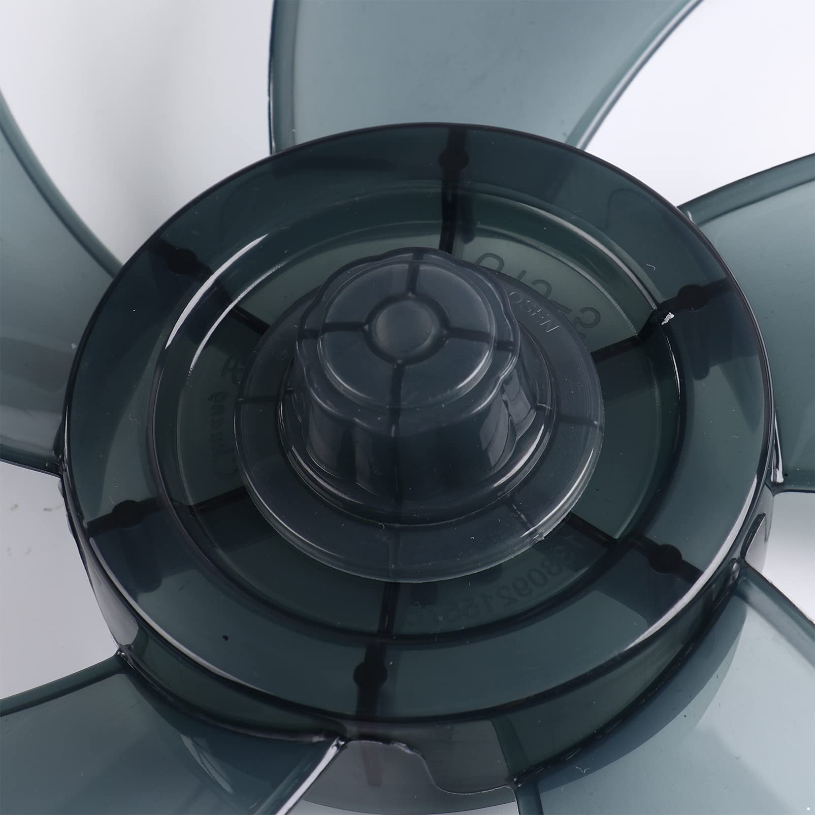 12/14 Inch Universal Plastic Fan Blade Replacement with Nut Cover - Compatible with Household Standing Pedestal Fans & Table Fans - Durable Gray B 12 Inch - Perfect for Home, Office, and Outdoor Cooling