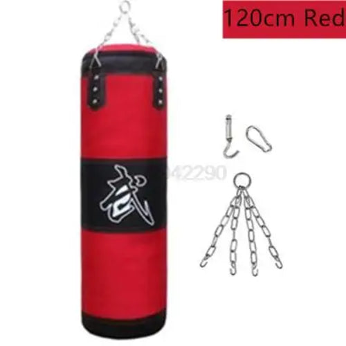 Durable Punching Sandbag for Boxing Training with Heavy-Duty Metal Chain Hook - Perfect for Home Gym, MMA, and Fitness Workouts