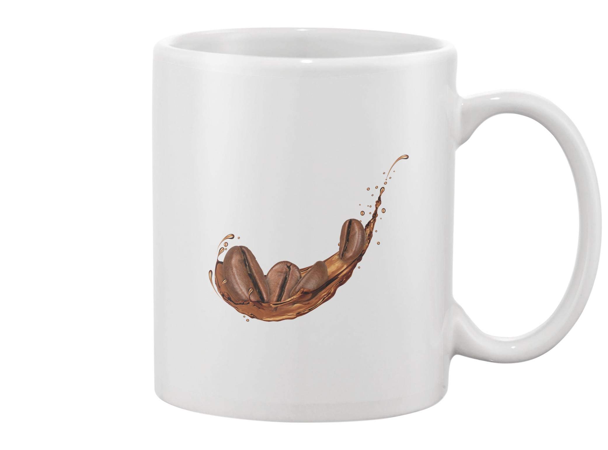 Premium Coffee Beans Splash Mug - Insulated Stainless Steel Travel Cup with Lid - Perfect for Office, Commuting & Outdoor Adventures