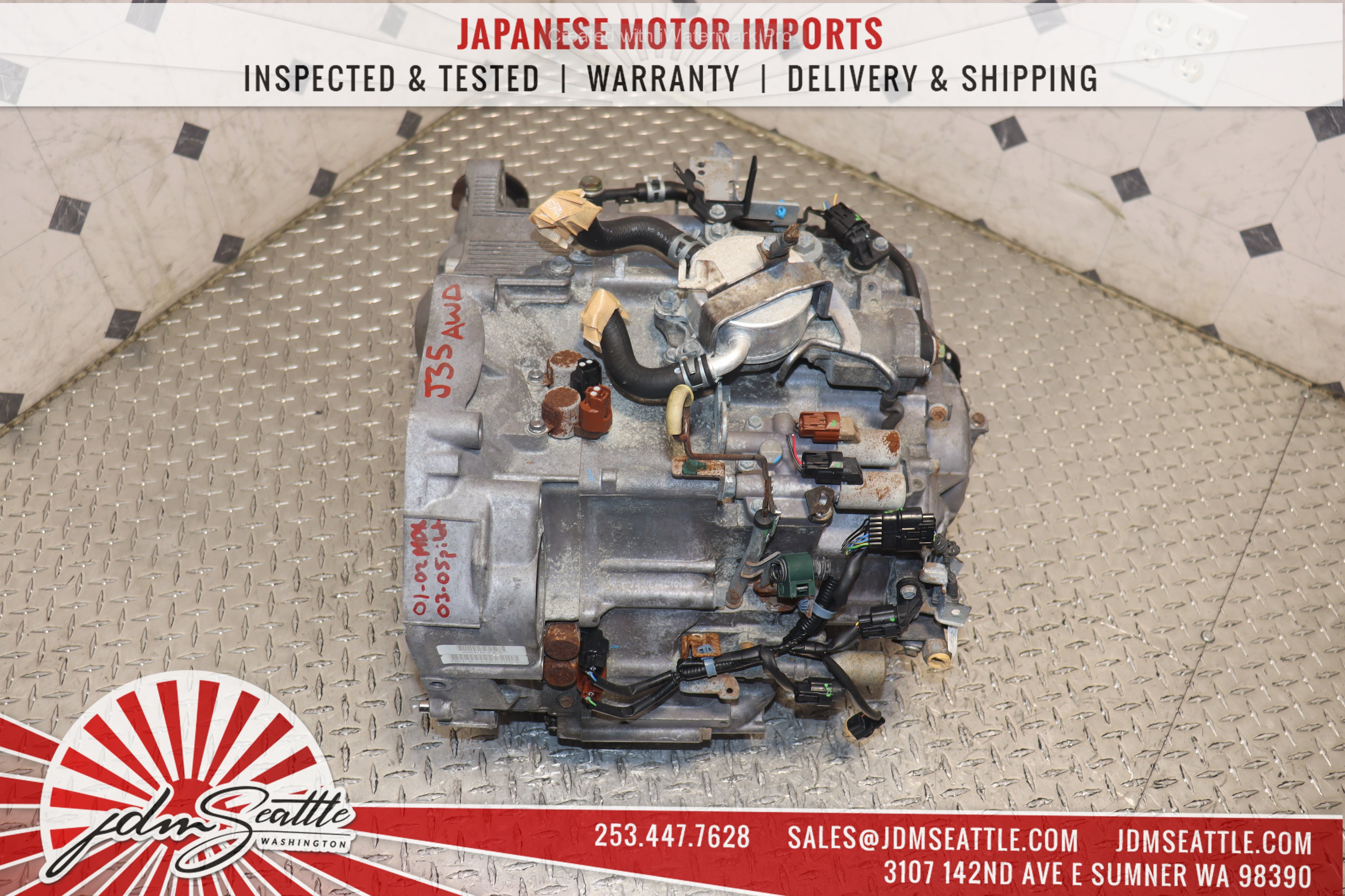 JDM J35A Automatic AWD Transmission for 2001-2002 Acura MDX & 2003-2005 Honda Pilot - Perfect for Off-Roading & Performance Upgrades